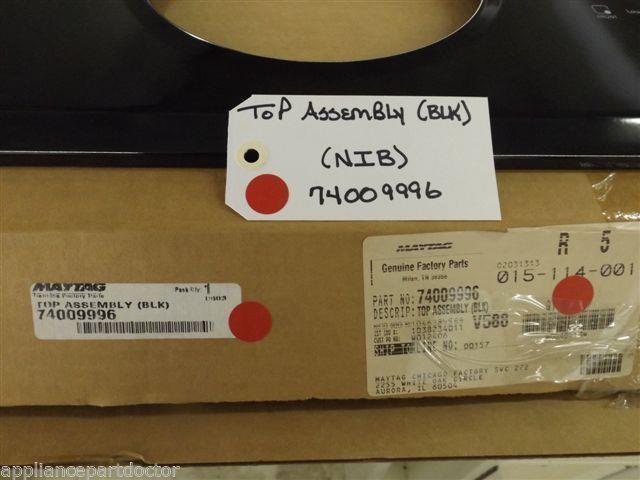 Maytag Admiral Stove 74009996 Top Assembly (blk) NEW IN BOX Maytag Admiral Stove 74009996 Top Assembly (blk) NEW IN BOX